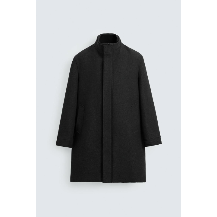 ПАЛЬТО СО СЪЕМНЫМ ВОРОТНИКОМ