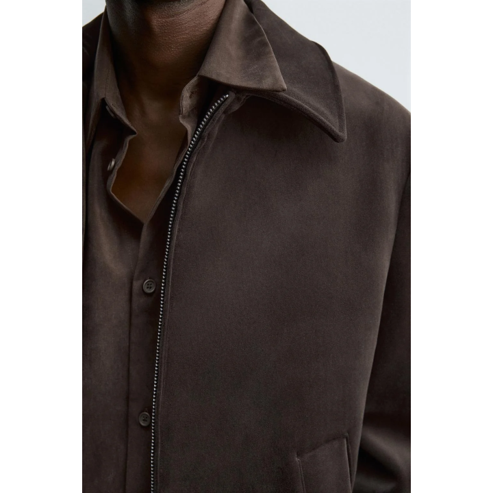 БАРХАТНАЯ КУРТКА КЛАССИЧЕСКОГО КРОЯ