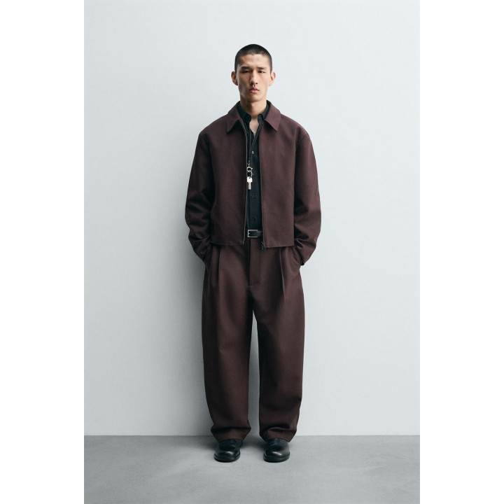 Брюки с завышенной талией и манжетами на резинке