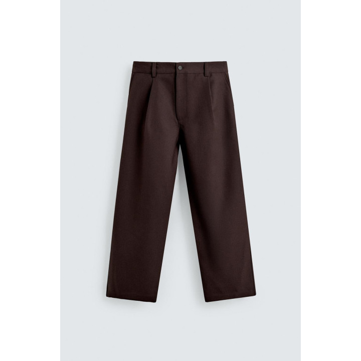 Брюки с завышенной талией и манжетами на резинке