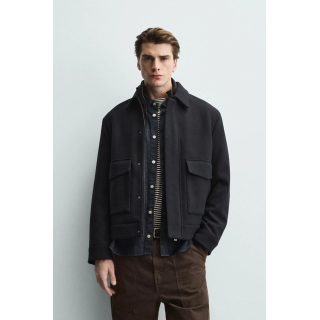 КУРТКА СО СЪЕМНЫМ ТРИКОТАЖНЫМ ВОРОТНИКОМ