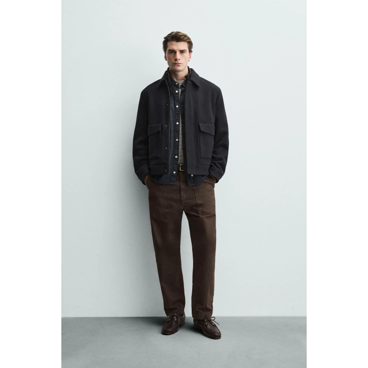 КУРТКА СО СЪЕМНЫМ ТРИКОТАЖНЫМ ВОРОТНИКОМ