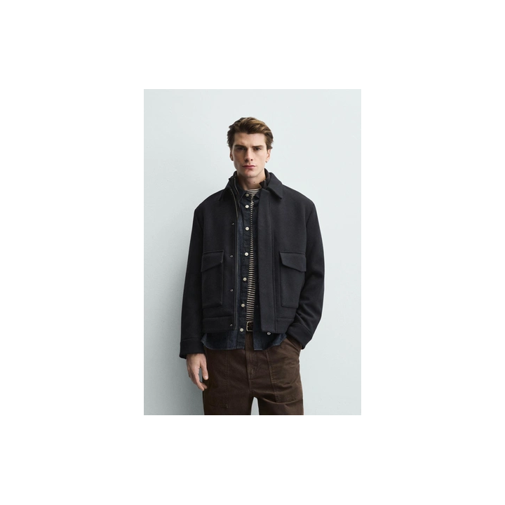 КУРТКА СО СЪЕМНЫМ ТРИКОТАЖНЫМ ВОРОТНИКОМ