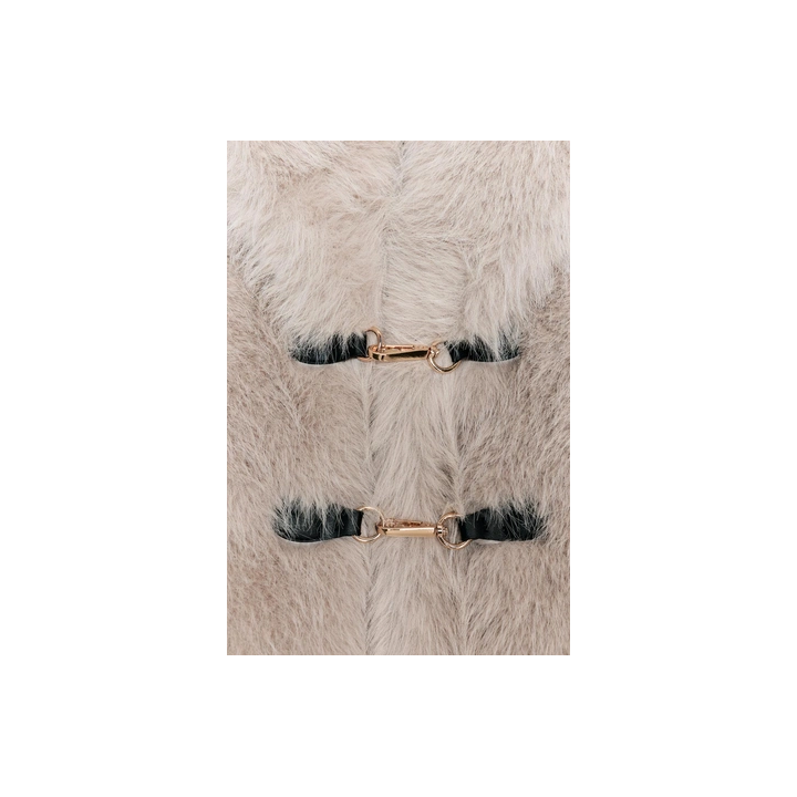 КОРОТКОЕ ПАЛЬТО ИЗ ИСКУССТВЕННОГО МЕХА С ЗАСТЕЖКАМИ-ТОГГЛ