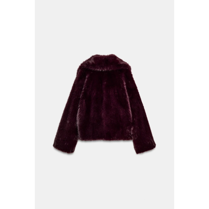 КУРТКА ИЗ ИСКУССТВЕННОГО МЕХА С ЗАСТЕЖКАМИ-ТОГГЛ