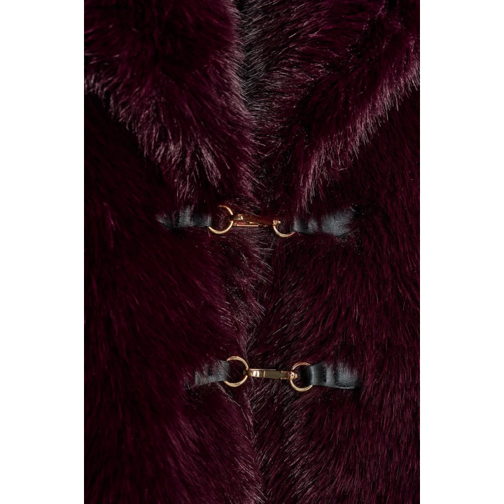 КУРТКА ИЗ ИСКУССТВЕННОГО МЕХА С ЗАСТЕЖКАМИ-ТОГГЛ