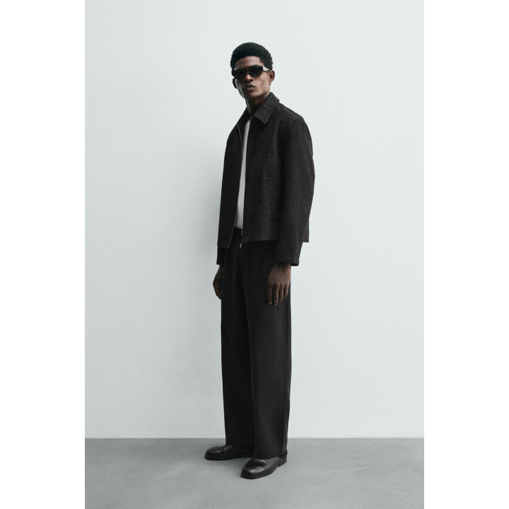 УКОРОЧЕННАЯ КУРТКА БЛЕСТЯЩАЯ ТЕКСТУРИРОВАННАЯ