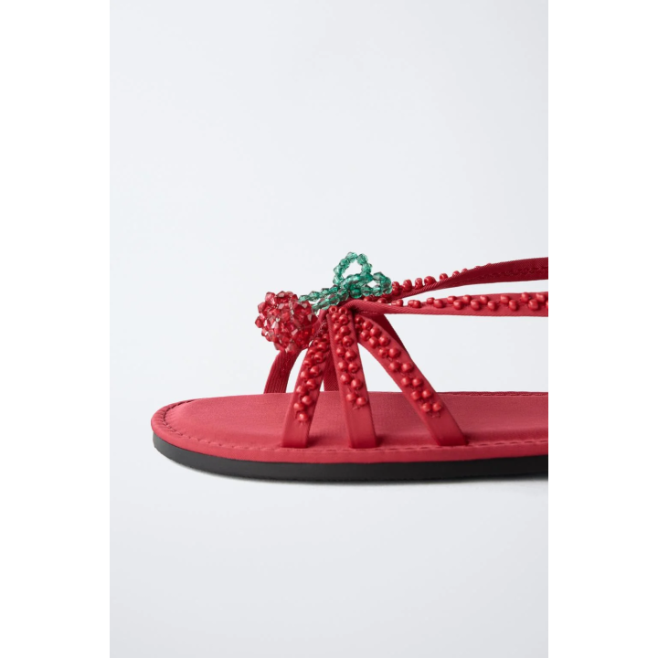 САНДАЛИИ С ДЕТАЛЬЮ «ВИШНЯ»