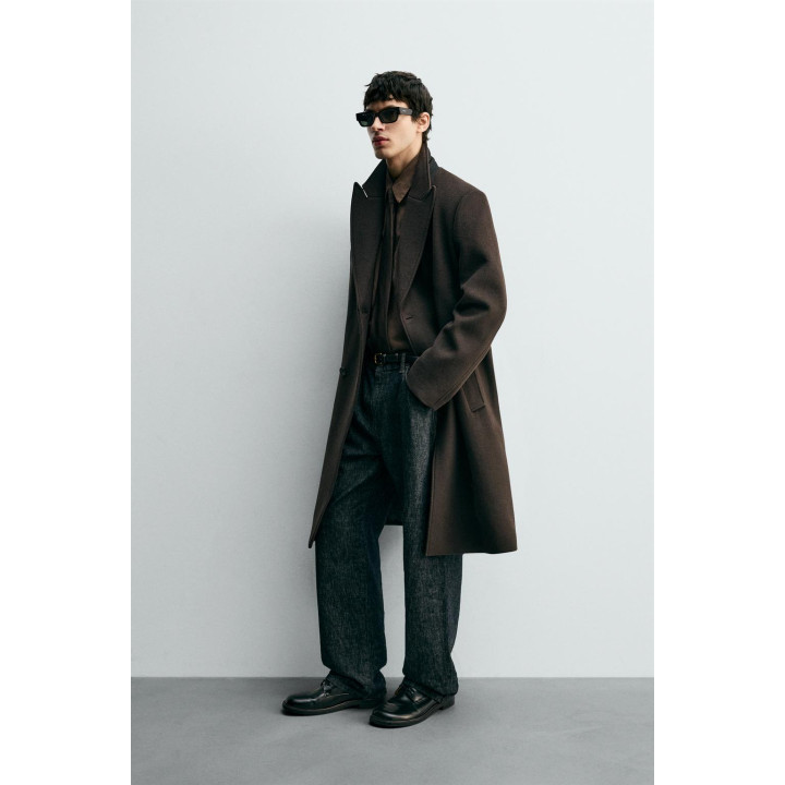 ДВУБОРТНОЕ ПАЛЬТО ИЗ ШЕРСТИ