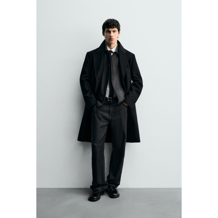 ДВУБОРТНОЕ ПАЛЬТО ИЗ ШЕРСТИ