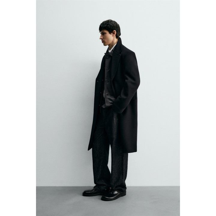 ДВУБОРТНОЕ ПАЛЬТО ИЗ ШЕРСТИ