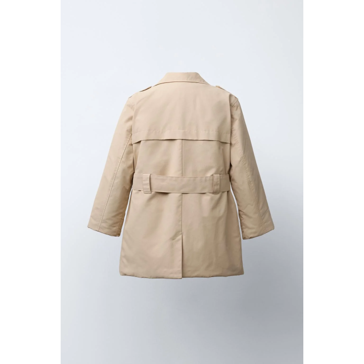 СТЕГАНЫЙ ТРЕНЧ С ПОЯСОМ