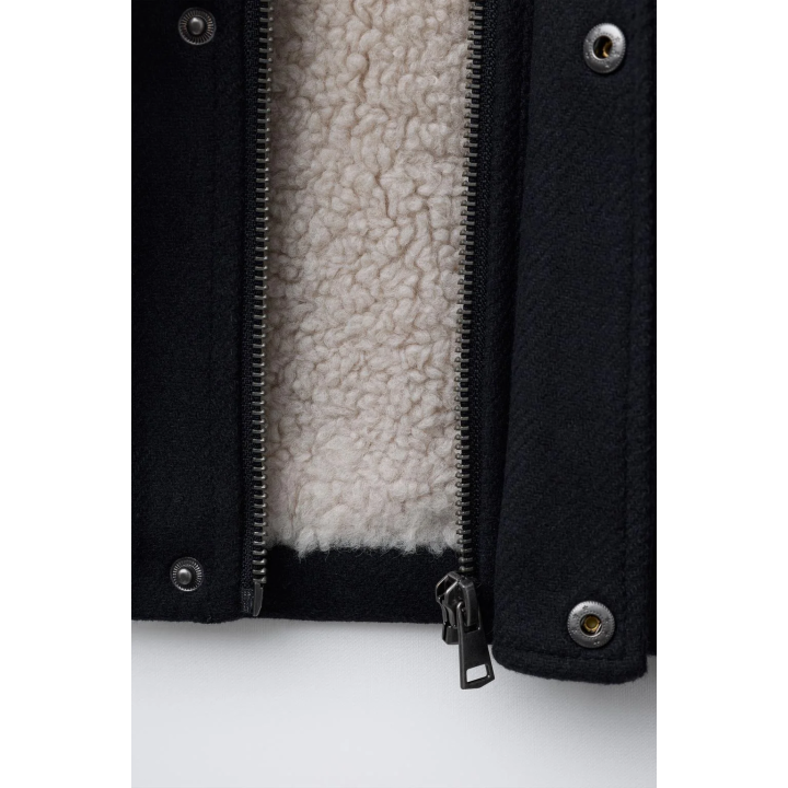 ПАЛЬТО С ПОДКЛАДКОЙ ИЗ ИСКУССТВЕННОЙ ОВЧИНЫ