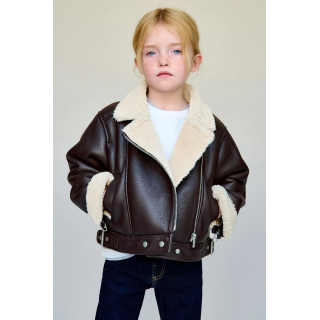 КУРТКА-ДУБЛЕНКА В БАЙКЕРСКОМ СТИЛЕ