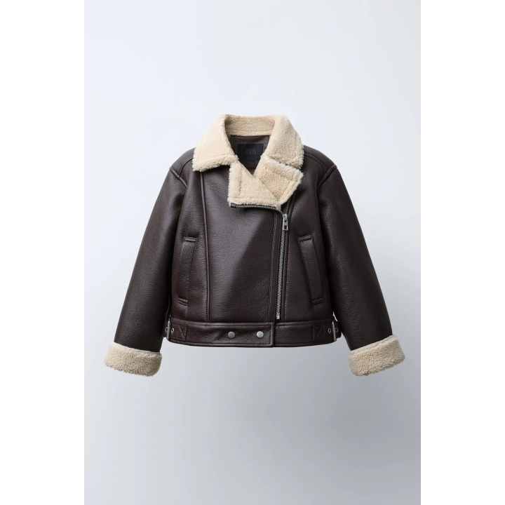 КУРТКА-ДУБЛЕНКА В БАЙКЕРСКОМ СТИЛЕ