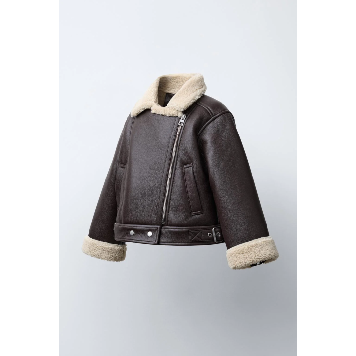 КУРТКА-ДУБЛЕНКА В БАЙКЕРСКОМ СТИЛЕ