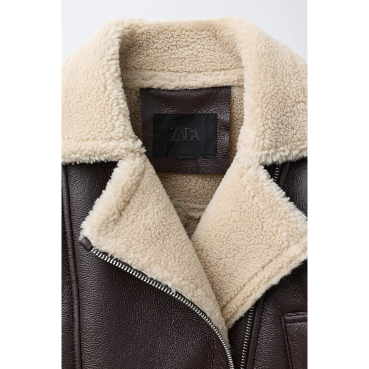 КУРТКА-ДУБЛЕНКА В БАЙКЕРСКОМ СТИЛЕ