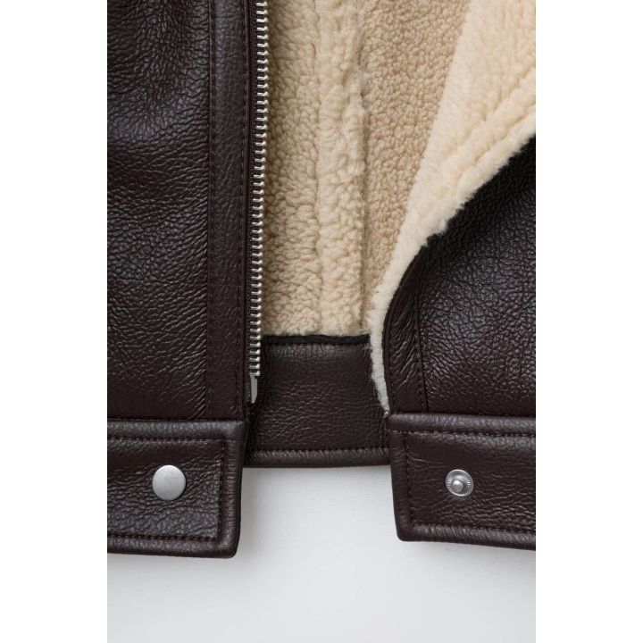 КУРТКА-ДУБЛЕНКА В БАЙКЕРСКОМ СТИЛЕ