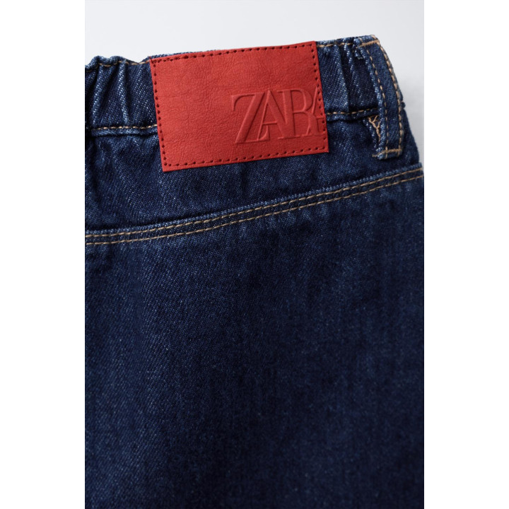 ДЖИНСОВАЯ ЮБКА С ВЫШИТЫМИ ЦВЕТАМИ