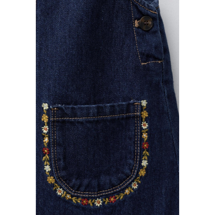 ДЖИНСОВЫЙ САРАФАН С ВЫШИВКОЙ