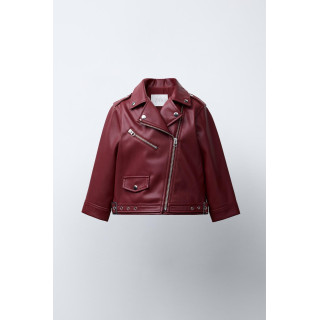 КУРТКА ИЗ ИСКУССТВЕННОЙ КОЖИ С ПРЯЖКАМИ