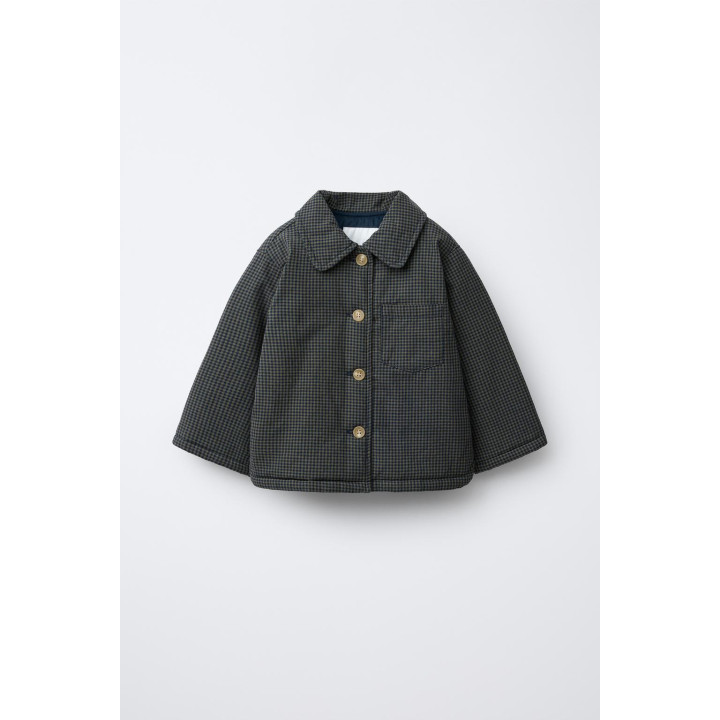 СТЕГАНАЯ КУРТКА В КЛЕТКУ ВИШИ