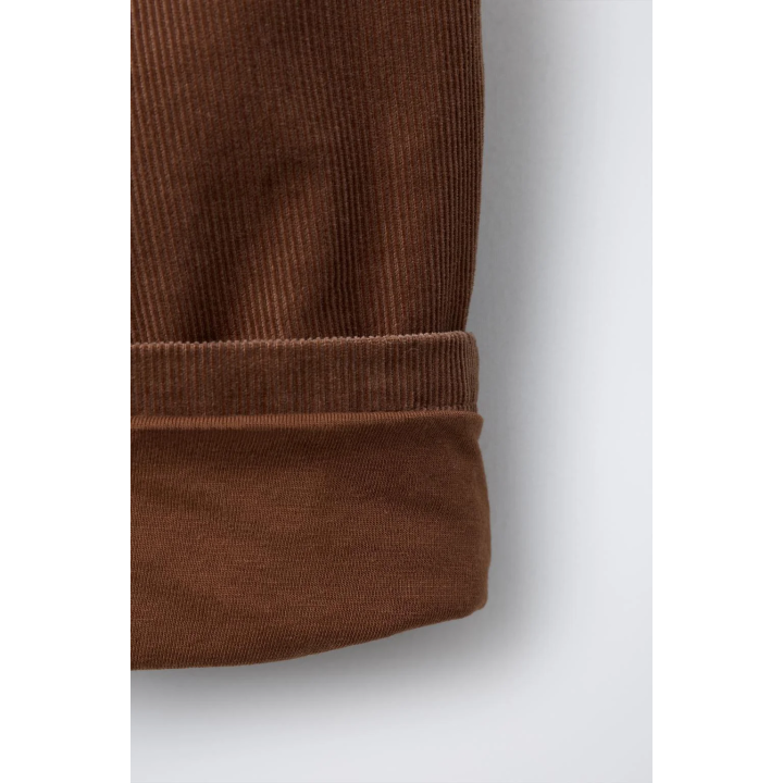 ВЕЛЬВЕТОВЫЕ БРЮКИ С ПУГОВИЦАМИ НА ПОДКЛАДКЕ