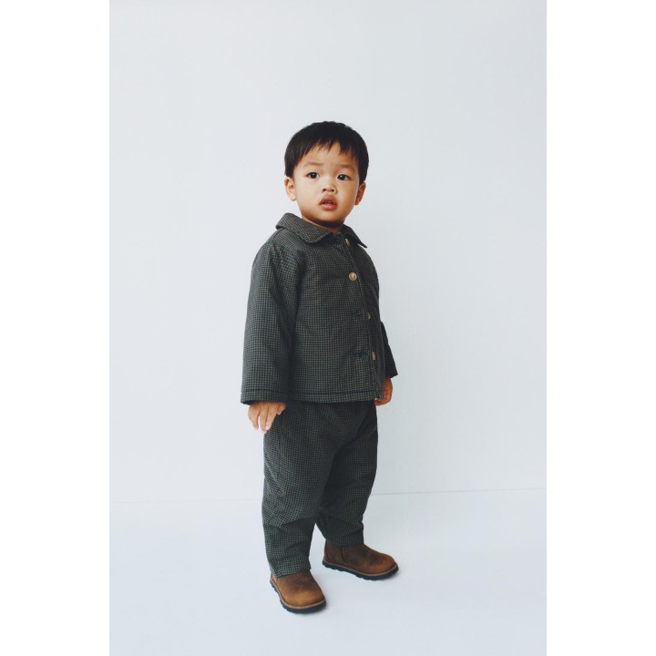 СТЕГАНЫЕ БРЮКИ В КЛЕТКУ ВИШИ