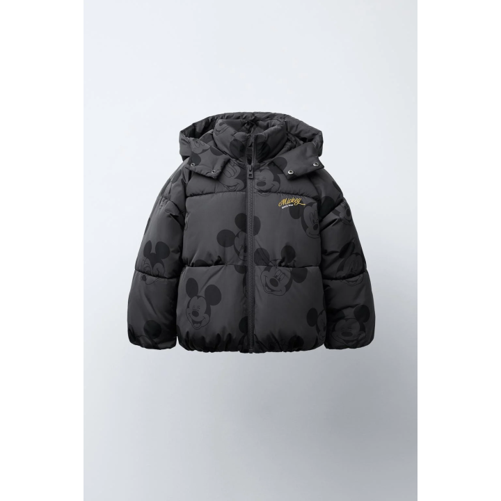 Пуховик mickey mouse © disney с водоотталкивающей и ветрозащитной тканью