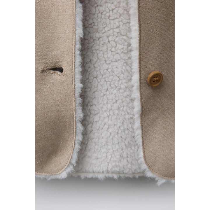 КУРТКА-ДУБЛЕНКА С КАПЮШОНОМ