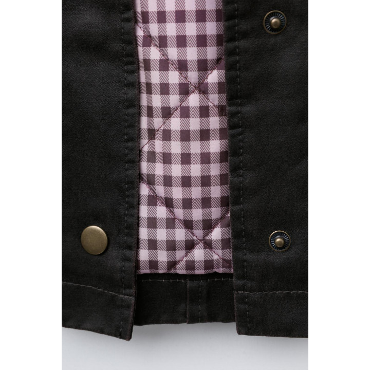 КУРТКА С ВОЩЕНЫМ ПОКРЫТИЕМ И ВОРОТНИКОМ ПОД КОЖУ