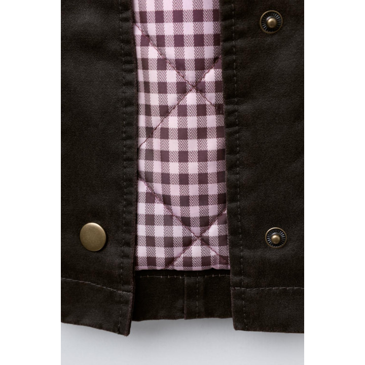 КУРТКА С ВОЩЕНЫМ ПОКРЫТИЕМ И ВОРОТНИКОМ ПОД КОЖУ