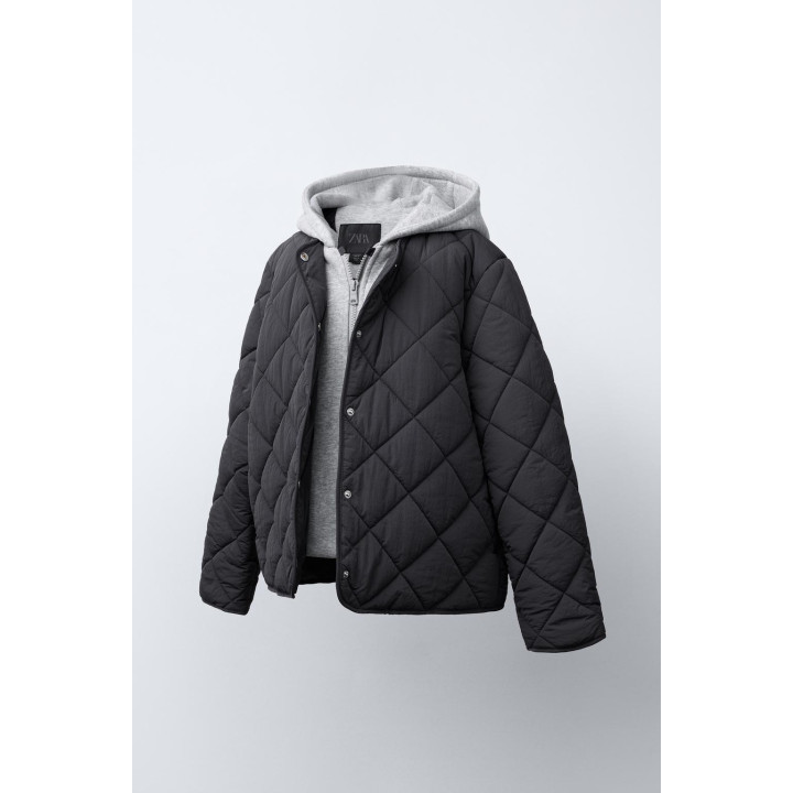 СТЕГАНАЯ КУРТКА, ТОЛСТОВКА С КАПЮШОНОМ