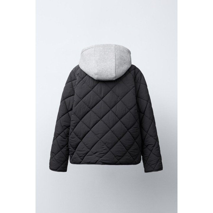 СТЕГАНАЯ КУРТКА, ТОЛСТОВКА С КАПЮШОНОМ