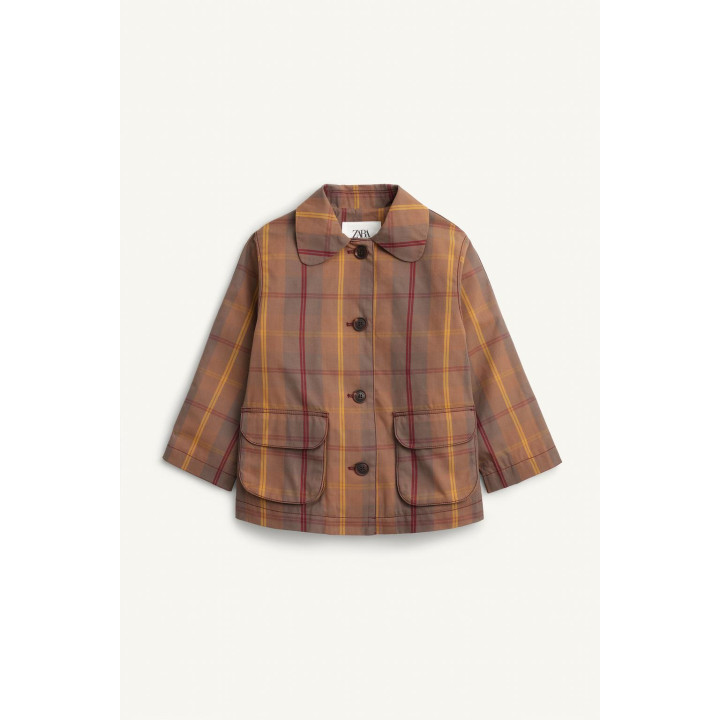 Плащ с восковым покрытием в клетку limited edition