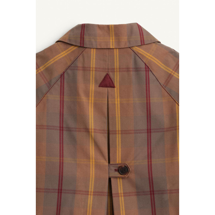 Плащ с восковым покрытием в клетку limited edition