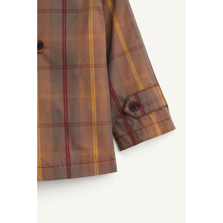 Плащ с восковым покрытием в клетку limited edition