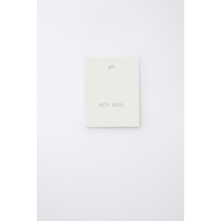 ПАЛЬТО В ЁЛОЧКУ С ВОРОТНИКОМ С ЛАЦКАНАМИ ИЗ ИСКУССТВЕННОГО МЕХА