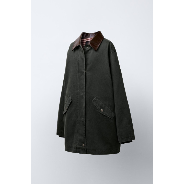 ДЛИННАЯ ВОЩЕНАЯ КУРТКА