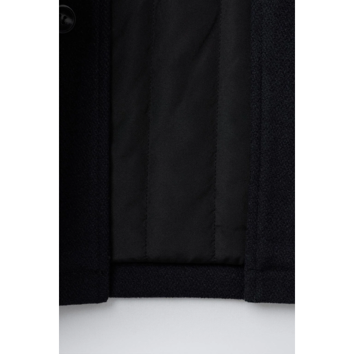 ПАЛЬТО ИЗ СИНТЕТИЧЕСКОЙ ШЕРСТИ С КАПЮШОНОМ