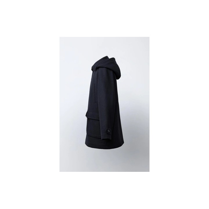 ПАЛЬТО ИЗ СИНТЕТИЧЕСКОЙ ШЕРСТИ С КАПЮШОНОМ