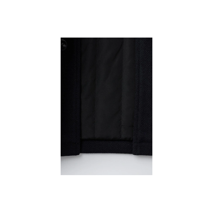 ПАЛЬТО ИЗ СИНТЕТИЧЕСКОЙ ШЕРСТИ С КАПЮШОНОМ