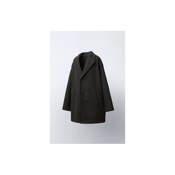 ДЛИННОЕ ПАЛЬТО ИЗ СИНТЕТИЧЕСКОЙ ШЕРСТИ