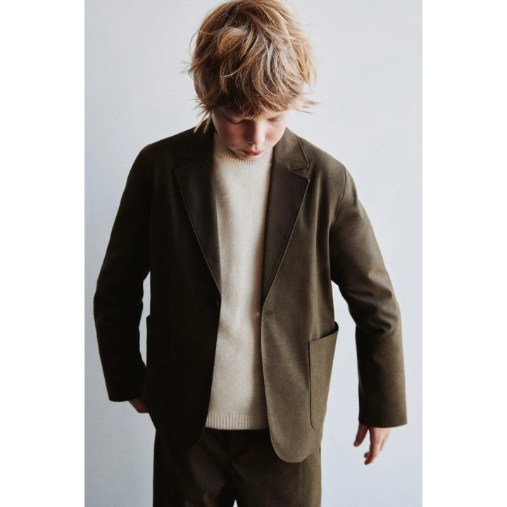 ФЛАНЕЛЕВЫЙ КОСТЮМНЫЙ БЛЕЙЗЕР