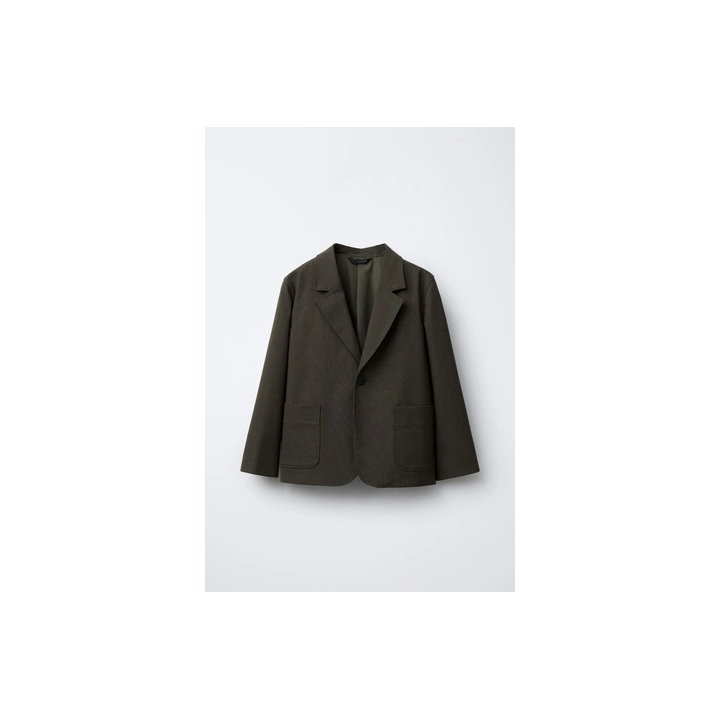 ФЛАНЕЛЕВЫЙ КОСТЮМНЫЙ БЛЕЙЗЕР