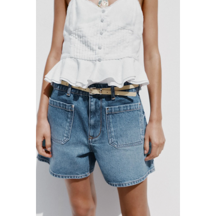 ДЖИНСОВЫЕ ШОРТЫ Z1975 С РЕМНЕМ