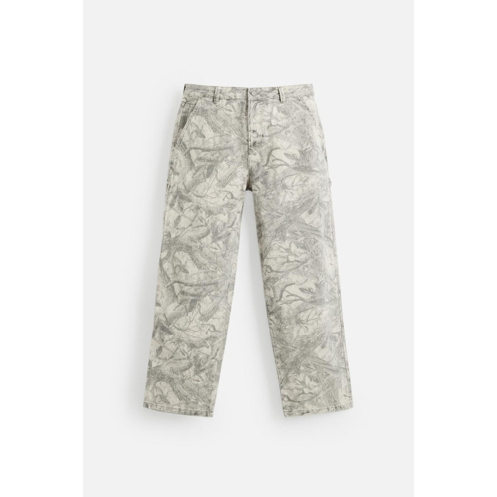 БРЮКИ КАРГО С АБСТРАКТНЫМ ПРИНТОМ