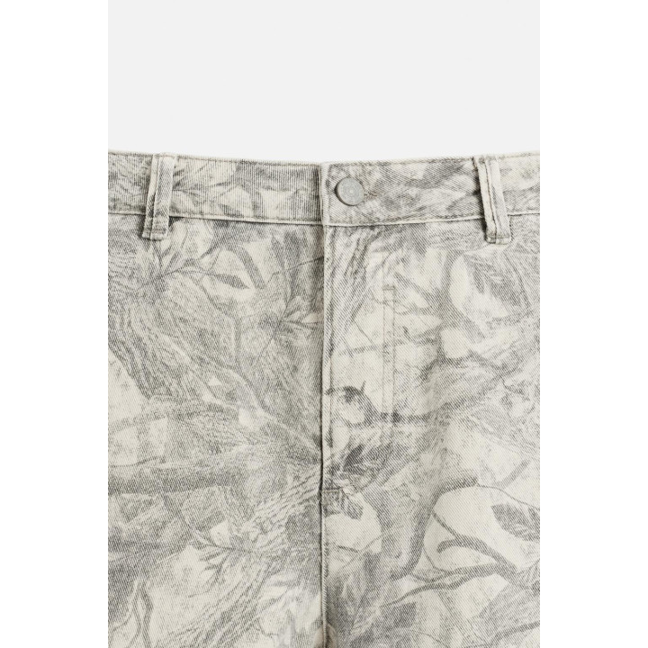 БРЮКИ КАРГО С АБСТРАКТНЫМ ПРИНТОМ