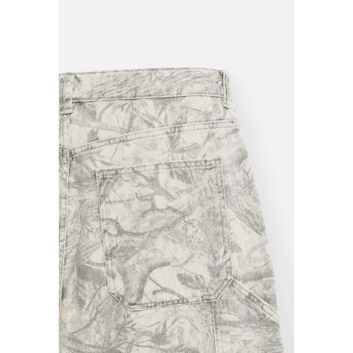 БРЮКИ КАРГО С АБСТРАКТНЫМ ПРИНТОМ