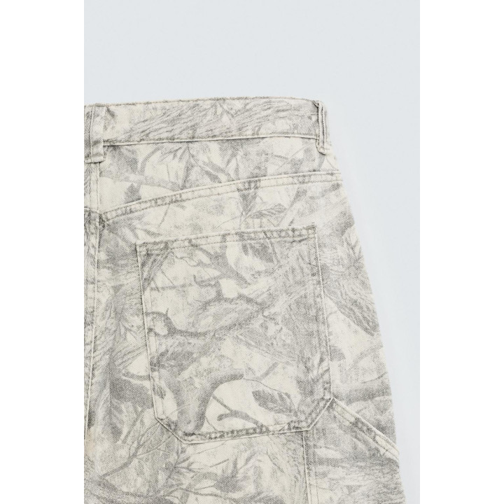 БРЮКИ КАРГО С АБСТРАКТНЫМ ПРИНТОМ